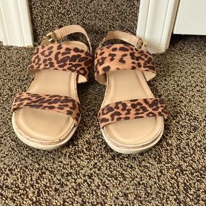 Cheetah Print Sandals